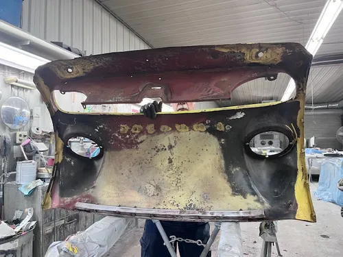 Yellow Triumph TR3