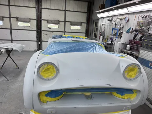Yellow Triumph TR3