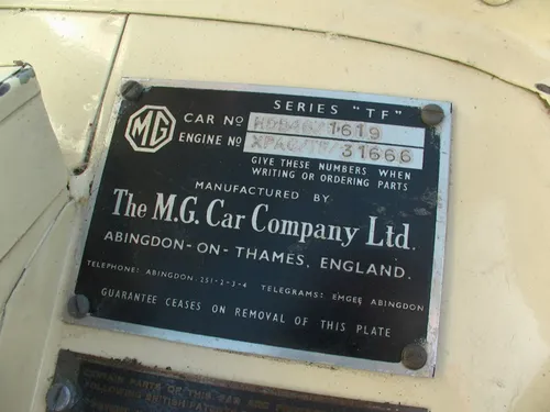 1954 MGTF