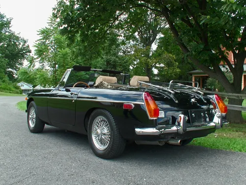 1973 Chrome Bumper MGB Black